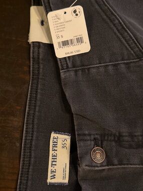 Free People We The Free Women’s Flare Jeans in Black 35 short